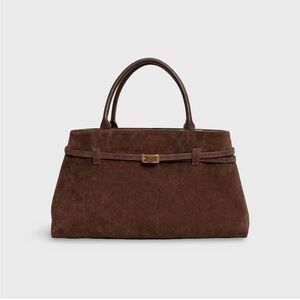 VOVIA Lara Suede Brown Bag NWT